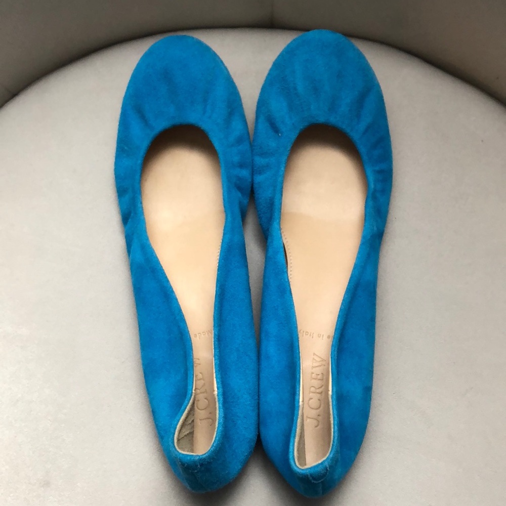 J Crew suede ballet flats